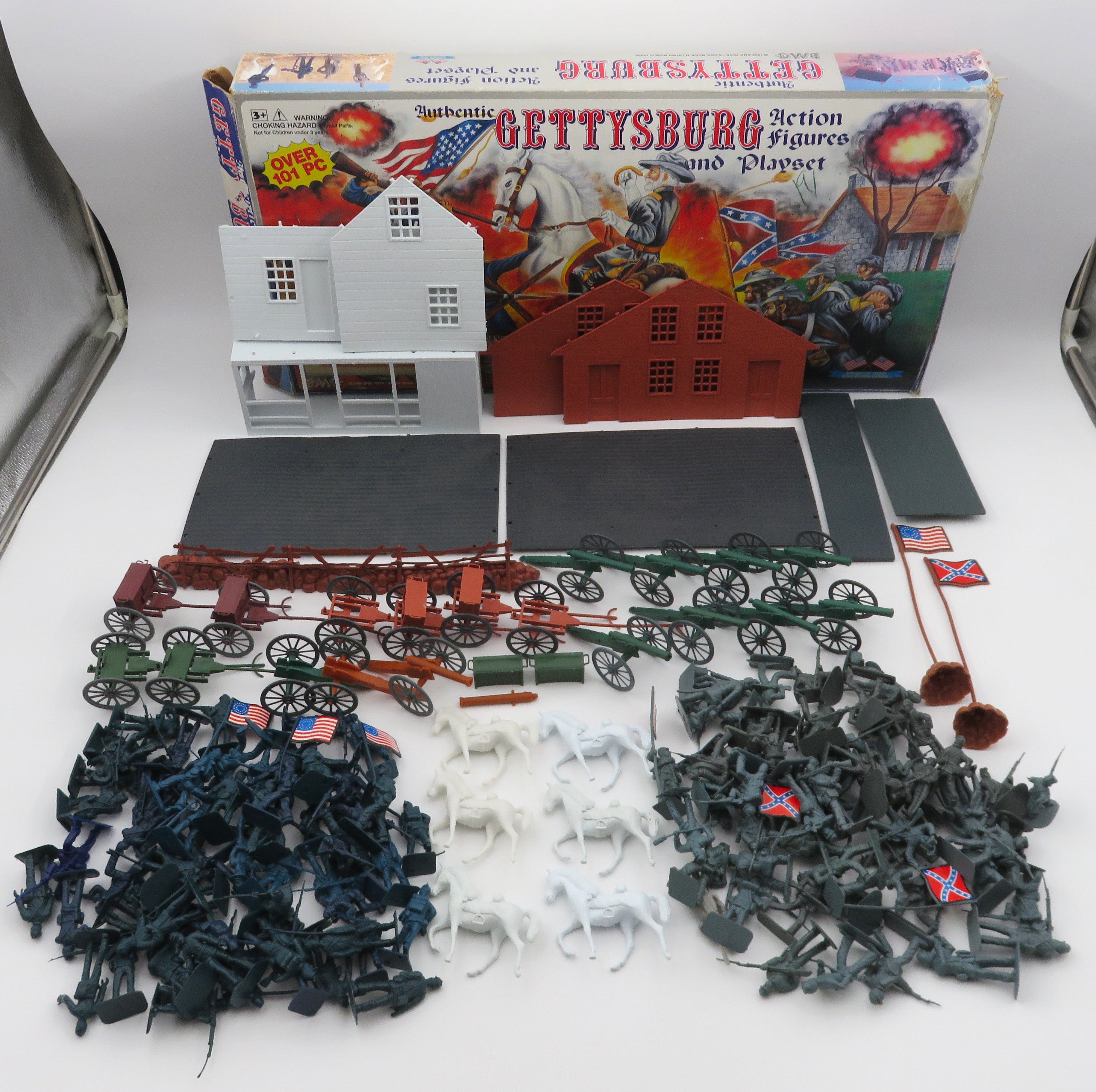 AMERICAN HERO COLLECTOR SERIES Gettysburg Action Figures & Playset - BMC Toys (1995) Toy Soldiers