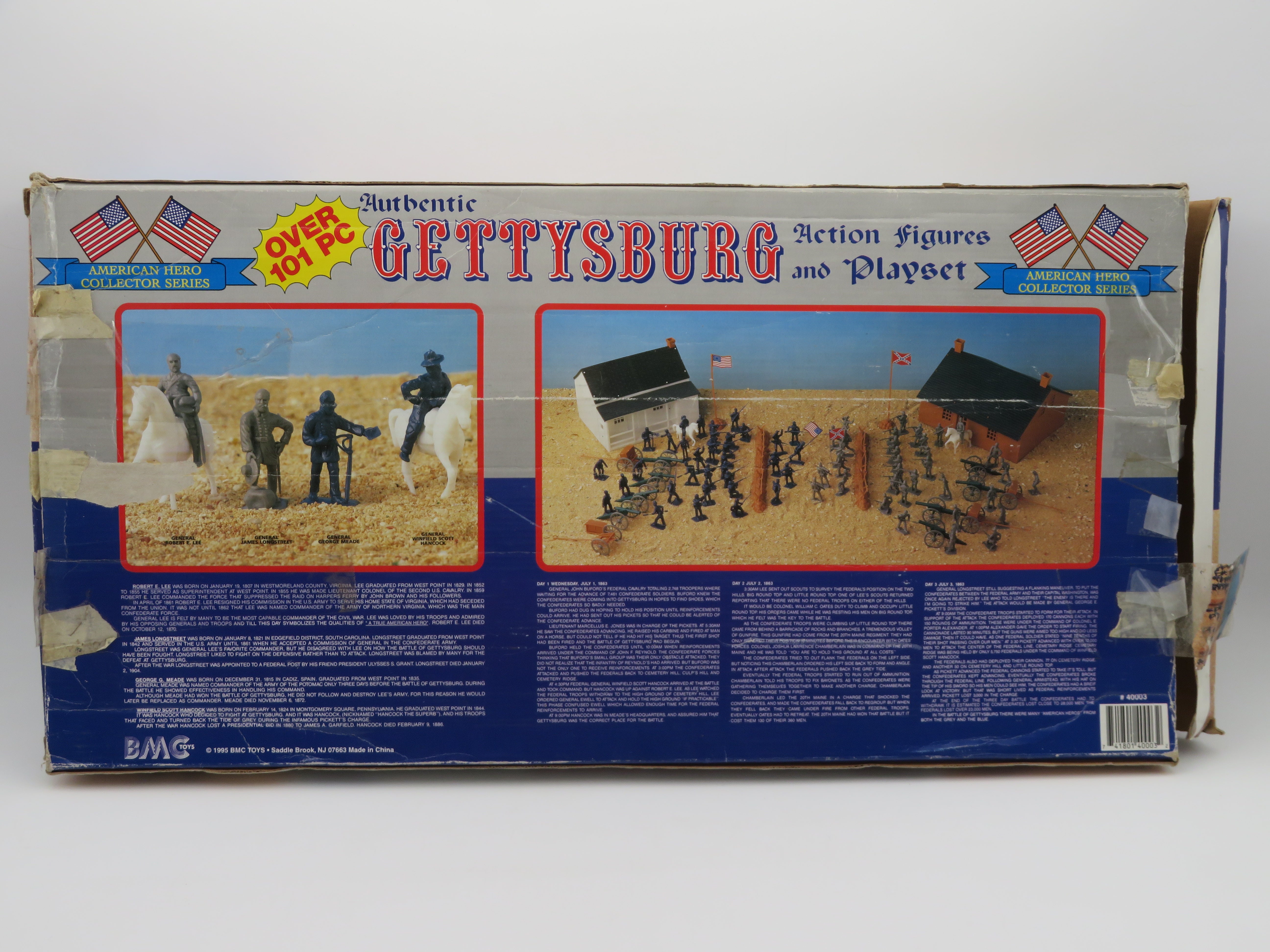 AMERICAN HERO COLLECTOR SERIES Gettysburg Action Figures & Playset - BMC Toys (1995) Toy Soldiers