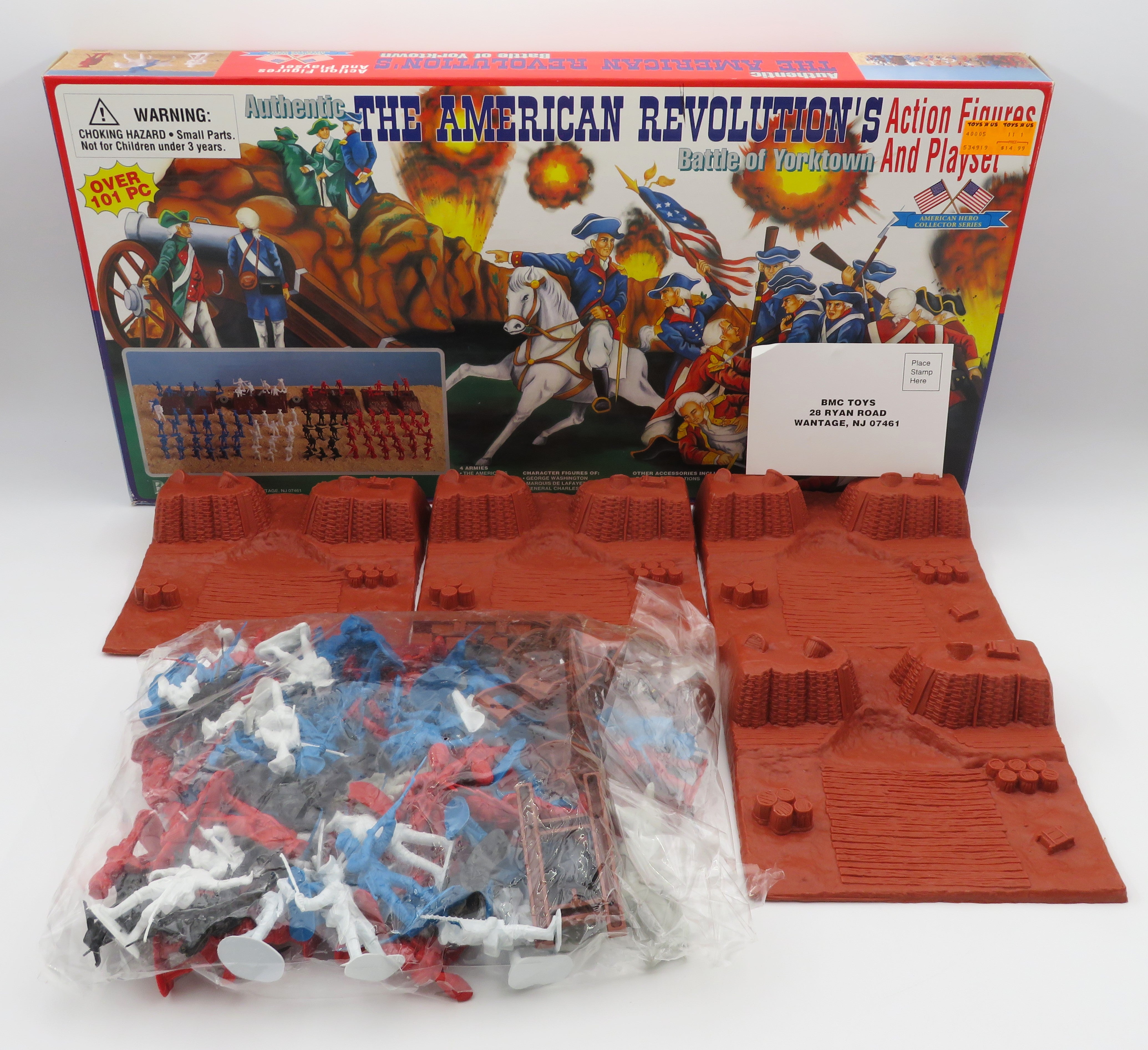 AMERICAN HERO COLLECTOR SERIES The American Revolution's Battle of Yorktown Playset - BMC Toys (1996) Toy Soldiers