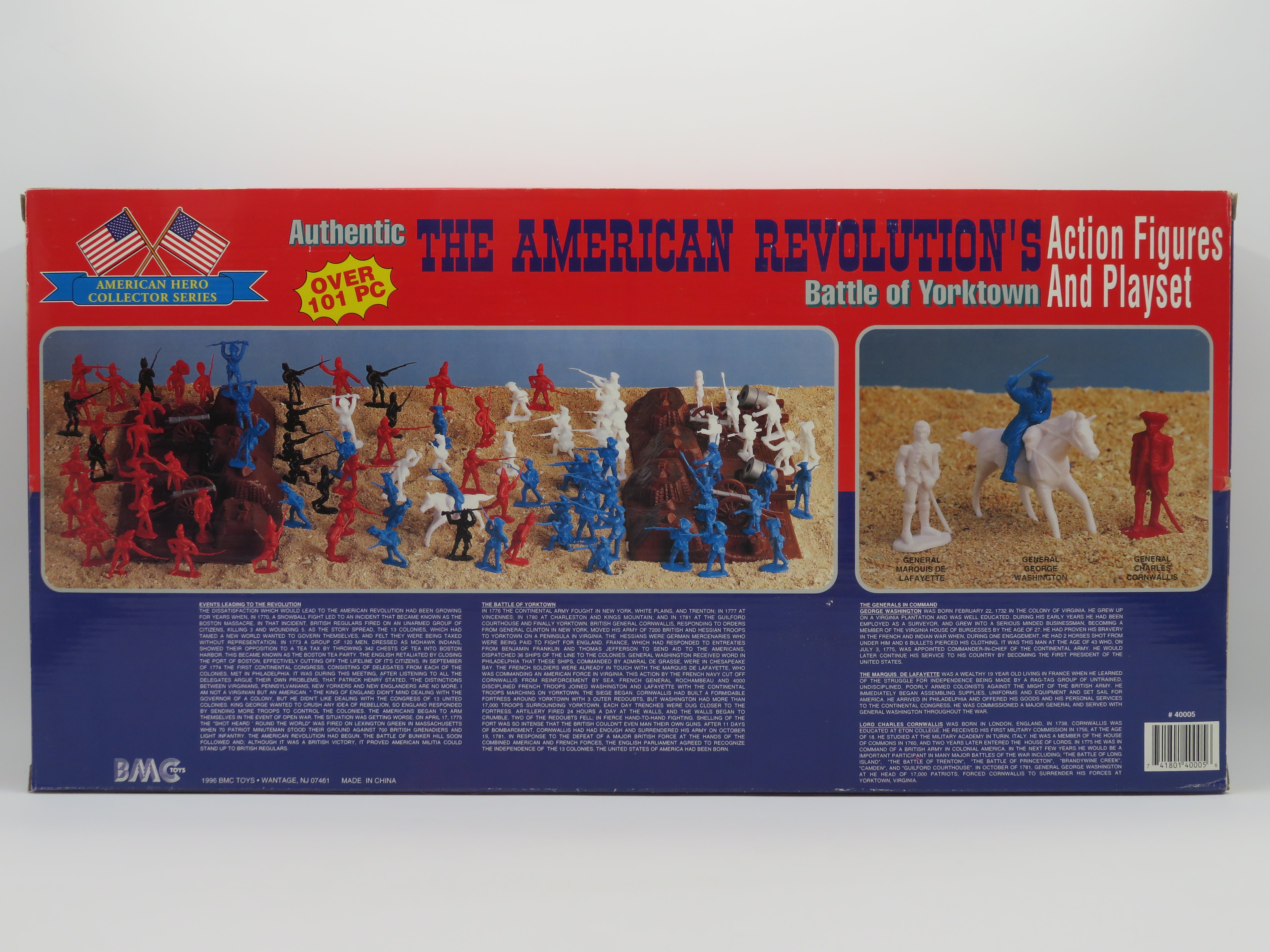 AMERICAN HERO COLLECTOR SERIES The American Revolution's Battle of Yorktown Playset - BMC Toys (1996) Toy Soldiers