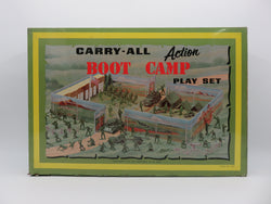 VINTAGE Carry All Action Boot Camp Tin Litho Playset - Louis Marx & Co. (c. 1960s) Collectible