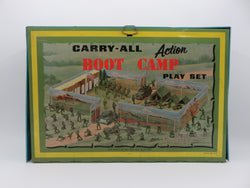 VINTAGE Carry All Action Boot Camp Tin Litho Playset - Louis Marx & Co. (c. 1960s) Collectible