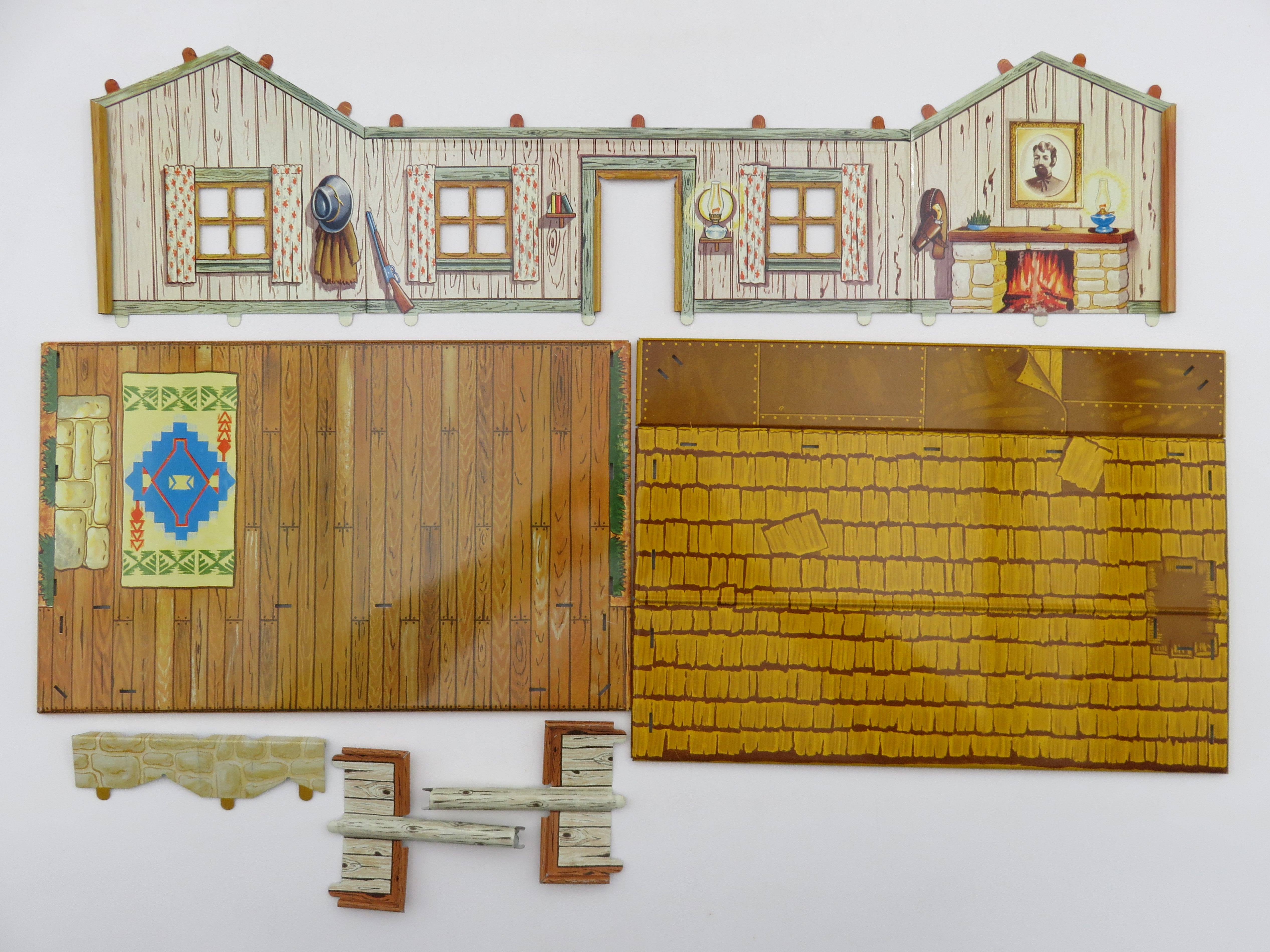 ROY ROGERS Ranch Set Tin Litho Playset - Louis Marx & Co./Marx Toys (c. 1950s) Vintage Collectible