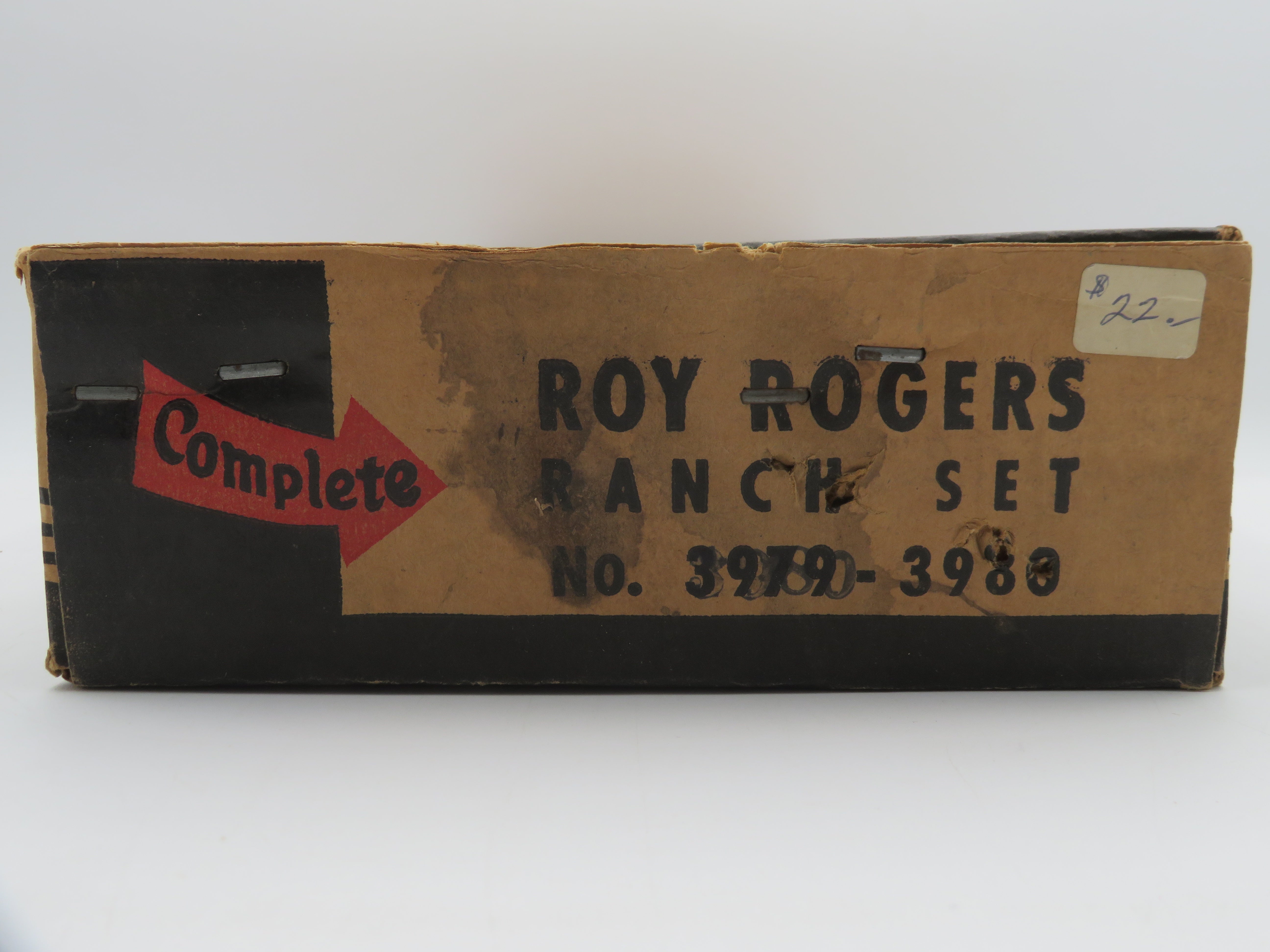 ROY ROGERS Ranch Set Tin Litho Playset - Louis Marx & Co./Marx Toys (c. 1950s) Vintage Collectible