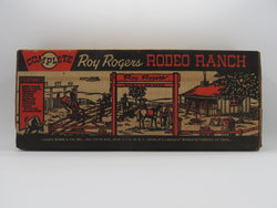 ROY ROGERS Rodeo Ranch Tin Litho Playset - Louis Marx & Co./Marx Toys (c. 1950s) Vintage Collectible