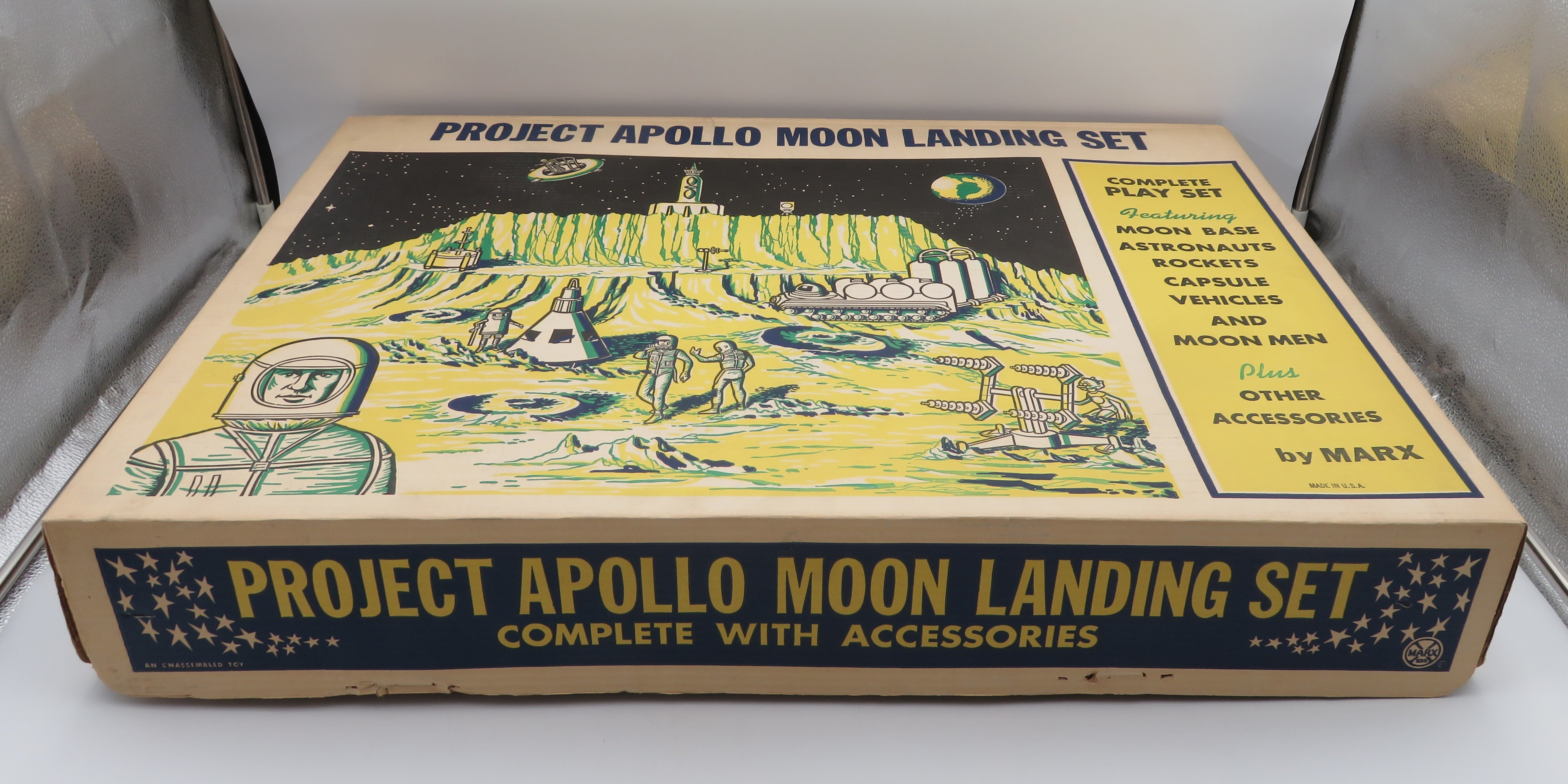 VINTAGE Project Apollo Moon Landing Set - Louis Marx & Co./Marx Toys (1968) #4646 Collectible