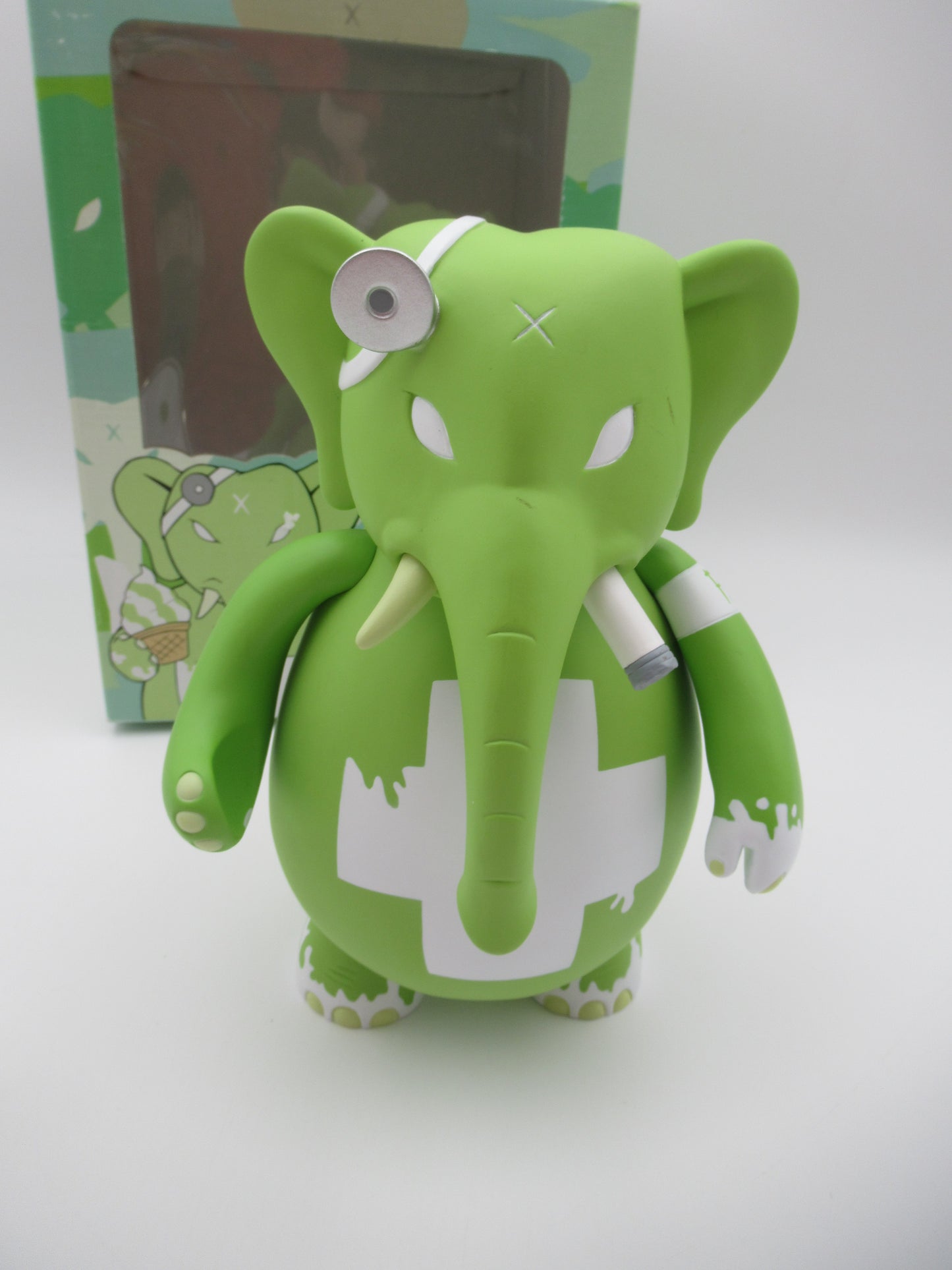 DR. BOMB Lime Sherbet Vinyl Figure -  Frank Kozik x Toy2R (2005) Designer Art Toy