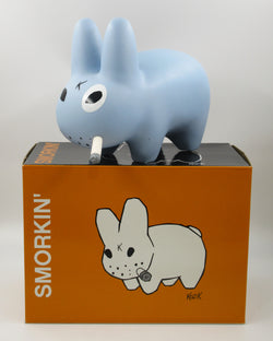 FRANK KOZIK Labbit Blue GID 10" Vinyl Figure - Kidrobot (c. 2007) Limited Edition Designer Art Toy