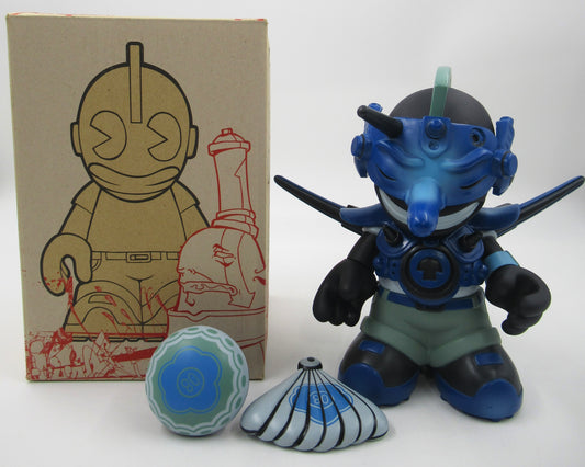 TENGU 08 Blue D23 7" Vinyl Figure - Damon Soule x Kidrobot (2005) Limited Edition Designer Art Toy