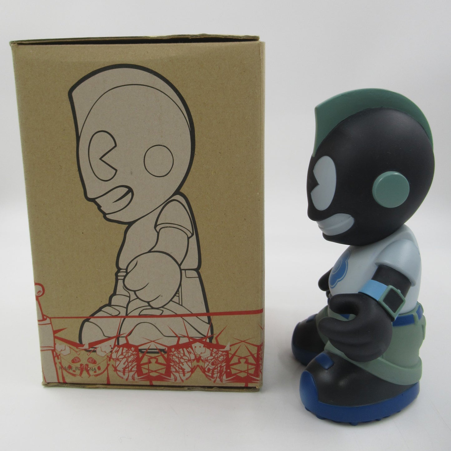 TENGU 08 Blue D23 7" Vinyl Figure - Damon Soule x Kidrobot (2005) Limited Edition Designer Art Toy