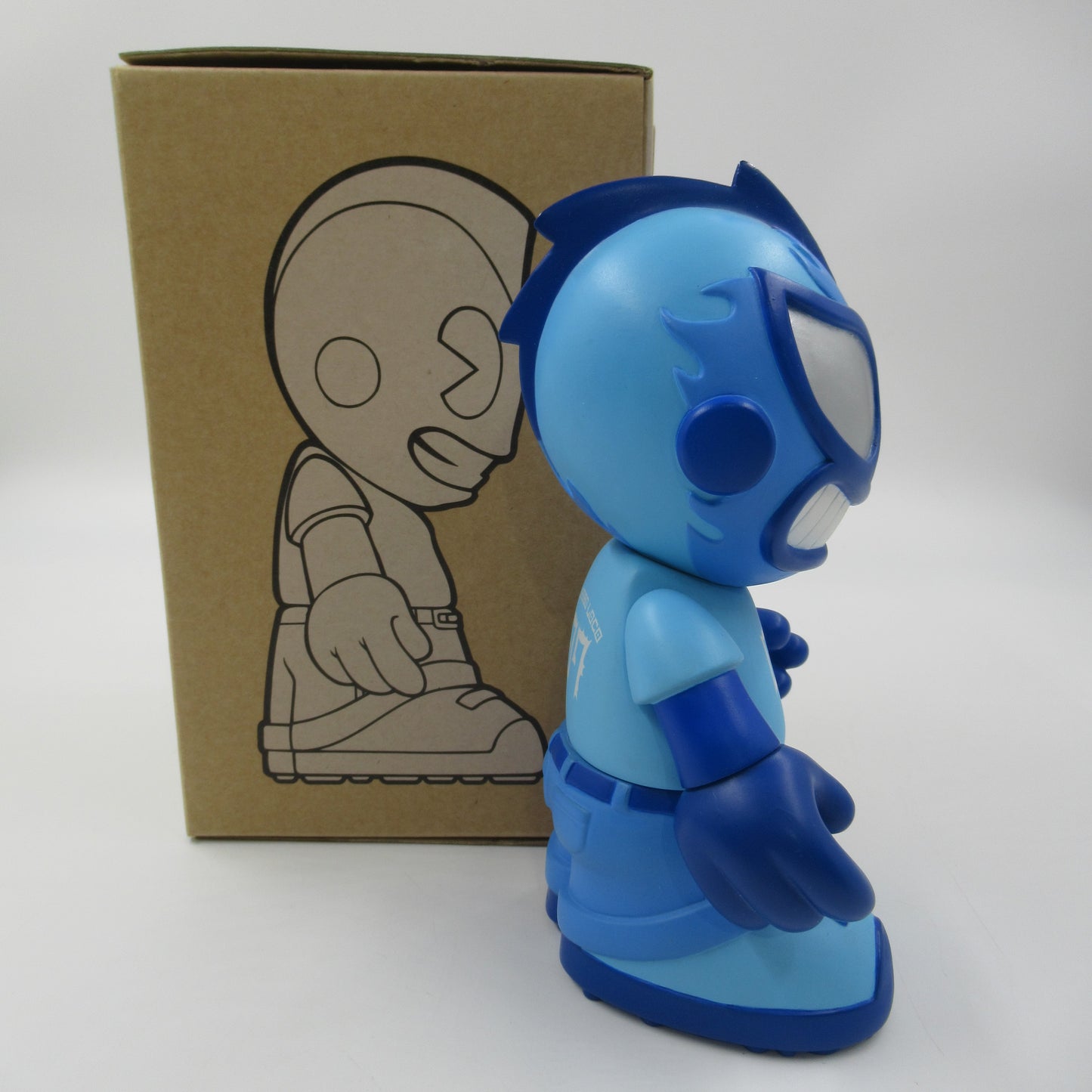 EL ROBO LOCO 07 Blue 7" Vinyl Figure - Tristan Eaton x Kidrobot (2005) Limited Edition Designer Art Toy