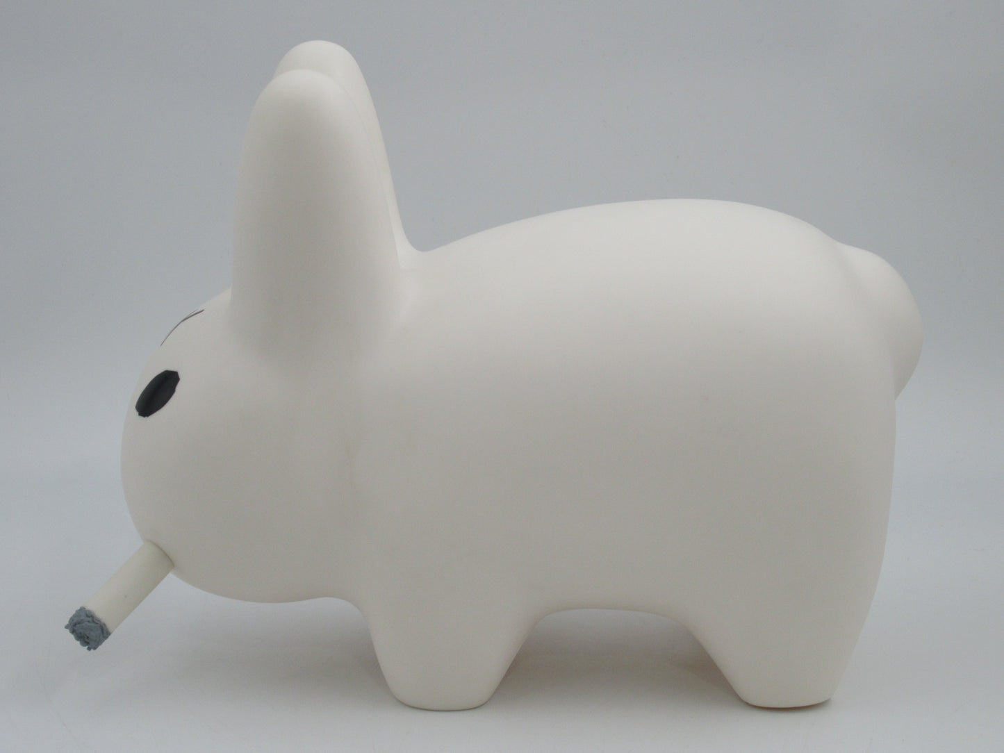 FRANK KOZIK Labbit White 10" V2 Vinyl Figure - Kidrobot (c. 2007) Limited Edition Designer Art Toy