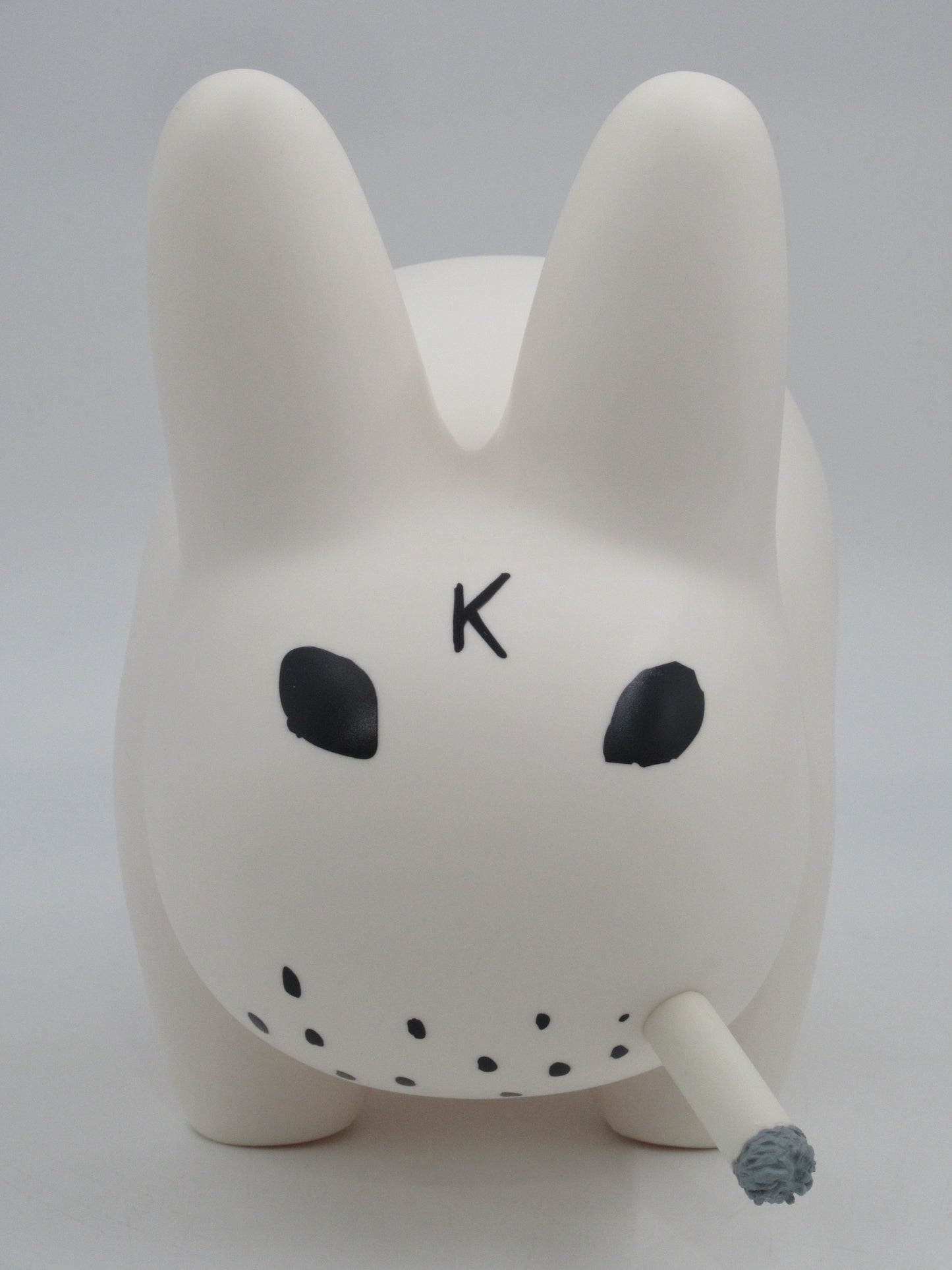 FRANK KOZIK Labbit White 10" V2 Vinyl Figure - Kidrobot (c. 2007) Limited Edition Designer Art Toy