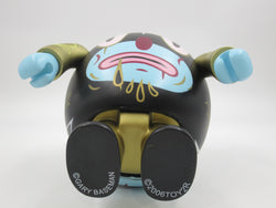 QEE COLLECTION Hump-Qee Dump-Qee Egg (Black) 8" Vinyl Figure - Gary Baseman x Toy2R (2005) Designer Art Toy