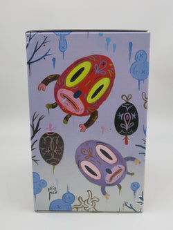 QEE COLLECTION Hump-Qee Dump-Qee Egg (Black) 8" Vinyl Figure - Gary Baseman x Toy2R (2005) Designer Art Toy