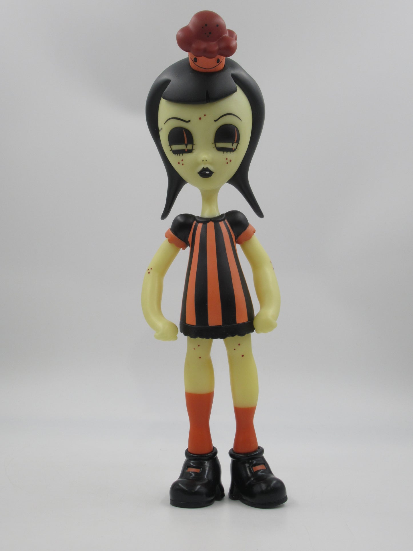 CAMILLE ROSE GARCIA Cherry Girl Vinyl Doll - Necessaries Foundation (2006) SIGNED Designer Art Toy