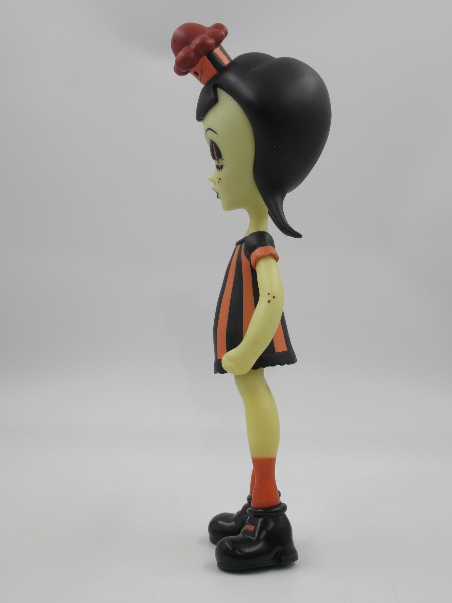 CAMILLE ROSE GARCIA Cherry Girl Vinyl Doll - Necessaries Foundation (2006) SIGNED Designer Art Toy