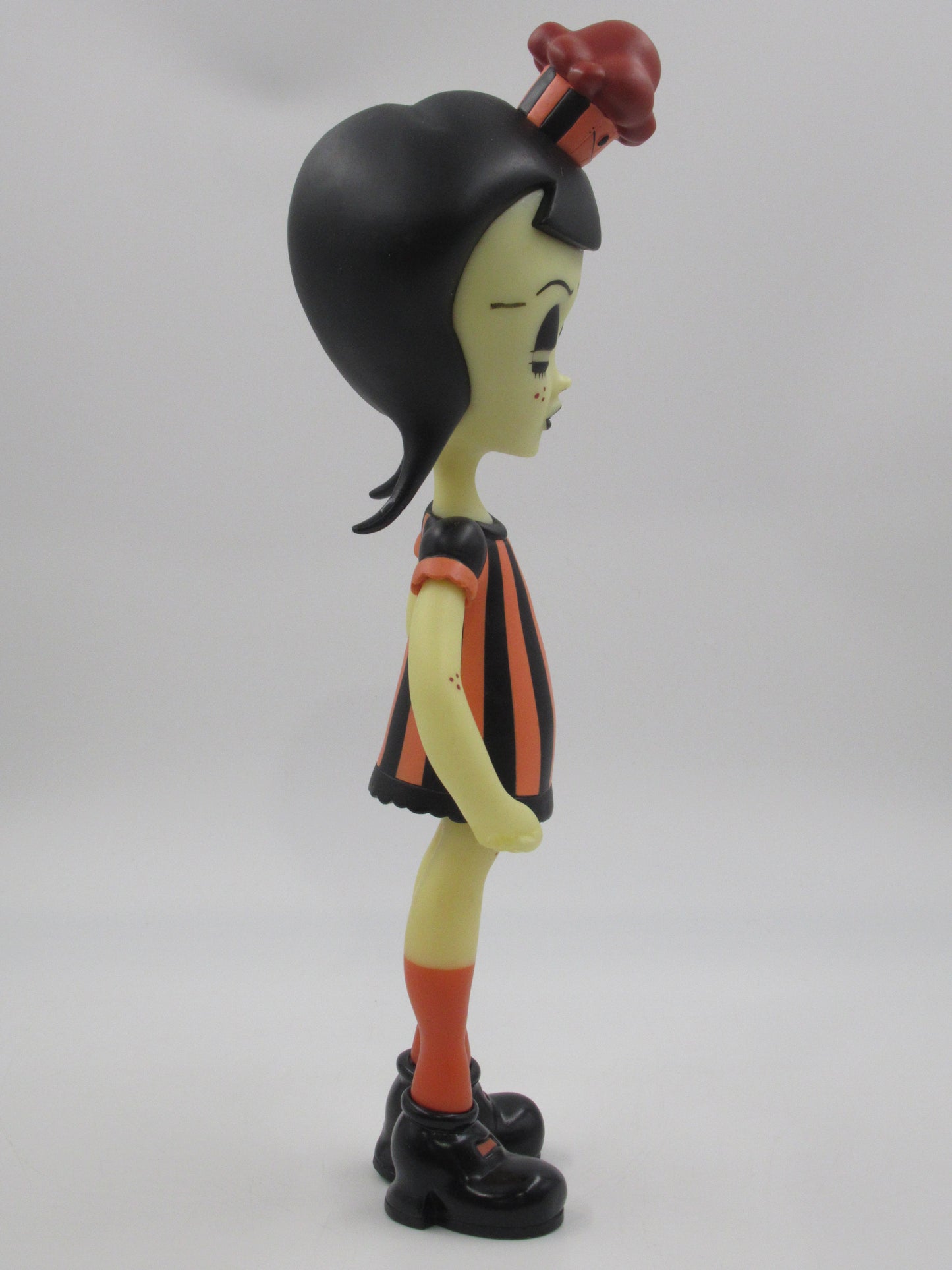 CAMILLE ROSE GARCIA Cherry Girl Vinyl Doll - Necessaries Foundation (2006) SIGNED Designer Art Toy