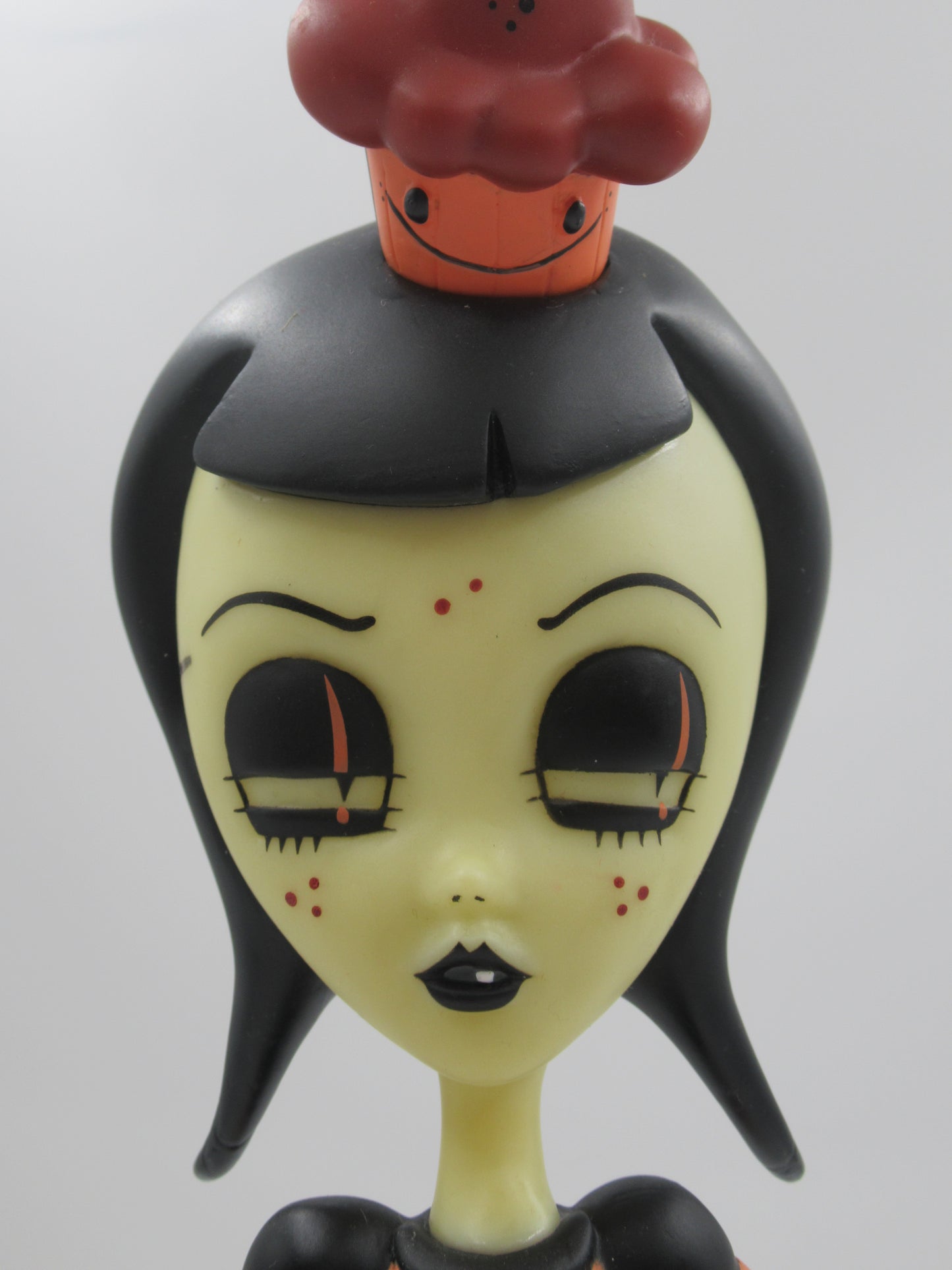 CAMILLE ROSE GARCIA Cherry Girl Vinyl Doll - Necessaries Foundation (2006) SIGNED Designer Art Toy