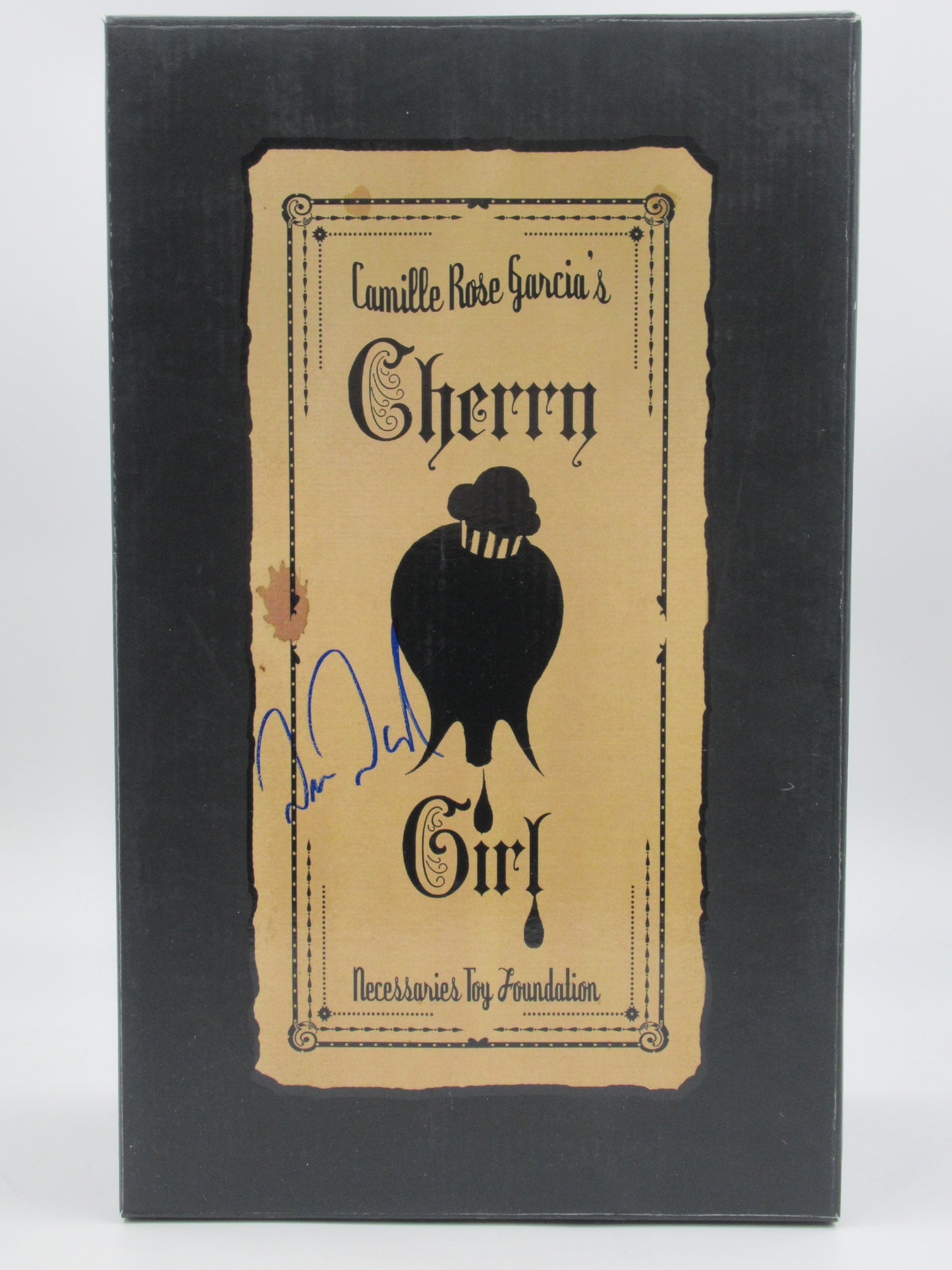 CAMILLE ROSE GARCIA Cherry Girl Vinyl Doll - Necessaries Foundation (2006) SIGNED Designer Art Toy