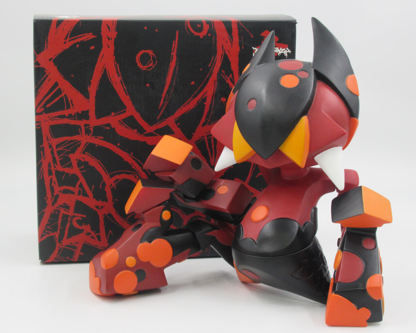 MIST Orus Red/Black 12" Vinyl Figure - BonusToyz (2006) ArtToyz Original SIGNED