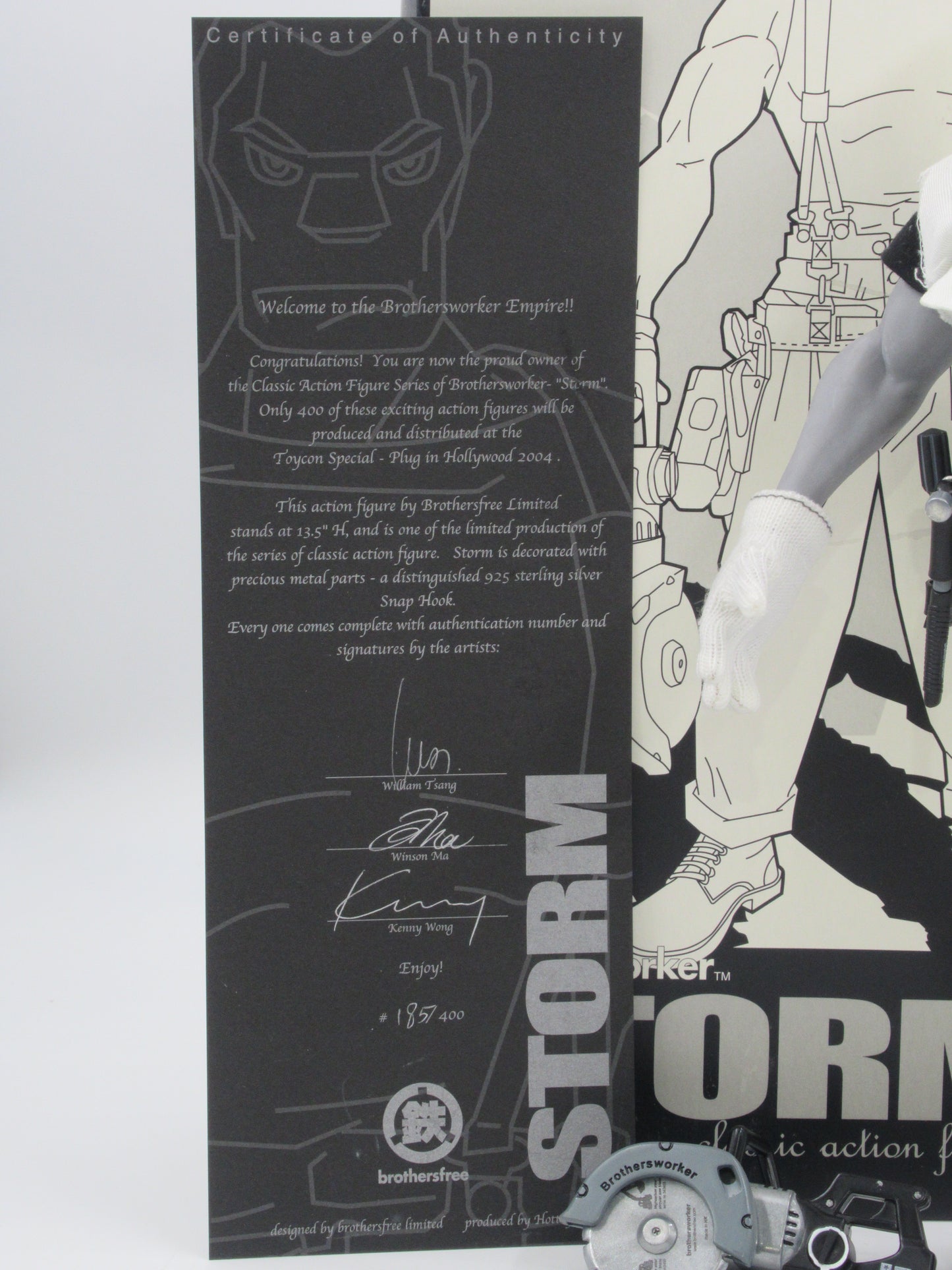 BROTHERSWORKER Storm Black & White Series Figure - Hot Toys (2004) Limited Edition Art Toy