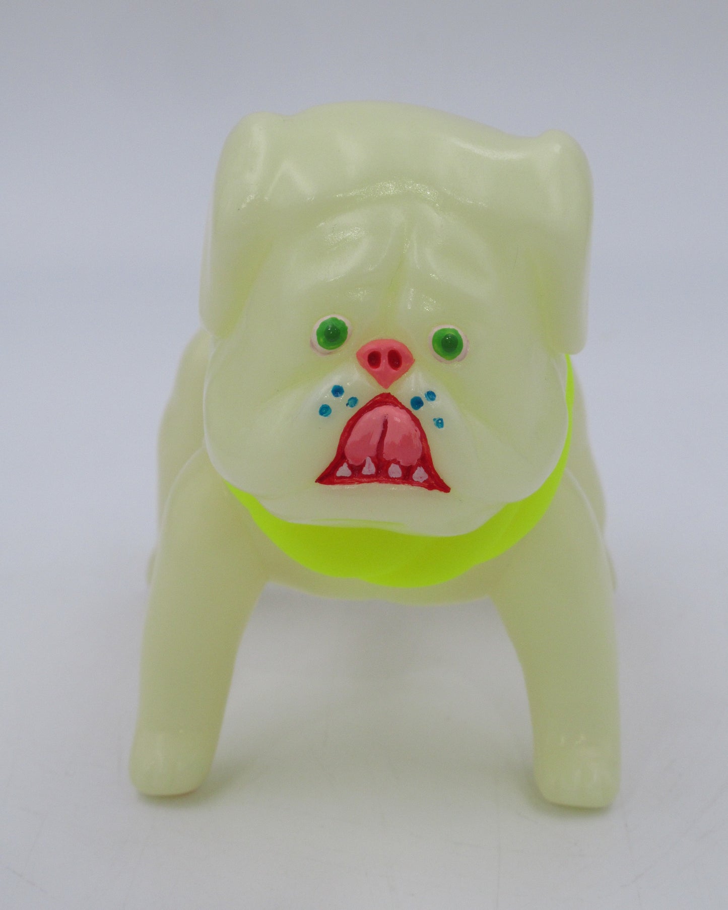 TOSAKENTA Japanese Soft Vinyl Dog Figure - Yukinori Dehara (2007) #22/100 Sofubi GID Art Toy