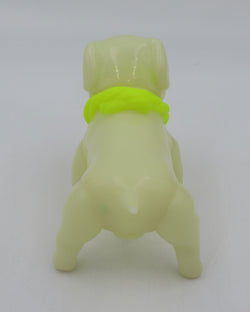 TOSAKENTA Japanese Soft Vinyl Dog Figure - Yukinori Dehara (2007) #22/100 Sofubi GID Art Toy