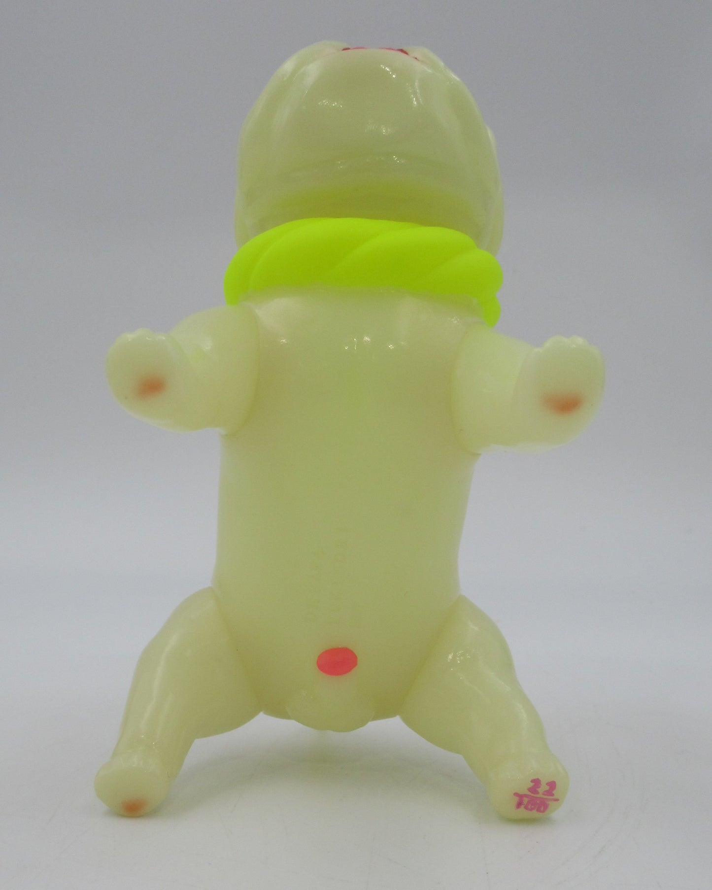 TOSAKENTA Japanese Soft Vinyl Dog Figure - Yukinori Dehara (2007) #22/100 Sofubi GID Art Toy