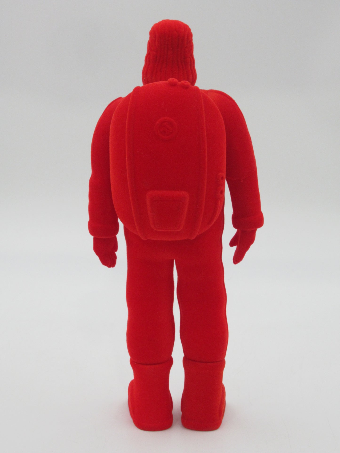 ASTRONAUT JESUS Red Flocked Figure - Doma/adFunture Workshop (2004) Limited Edition Designer Art Toy