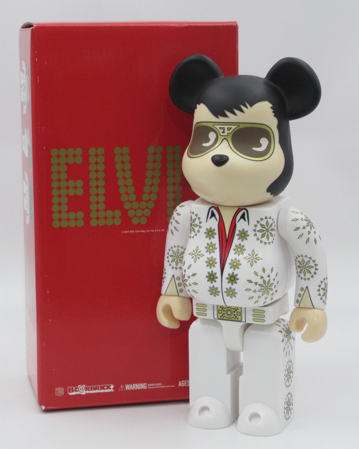 BEARBRICK Elvis Presley 400% - Medicom Toy (2008) Be@rbrick Art Toy Figure