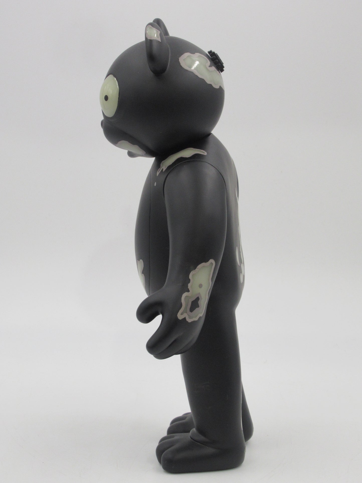 JERMAINE ROGERS Veil Specimen #129 Black GID Vinyl Bear - Strangeco (2006) Art Toy