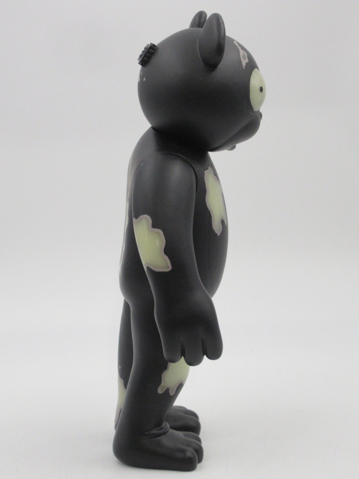 JERMAINE ROGERS Veil Specimen #129 Black GID Vinyl Bear - Strangeco (2006) Art Toy