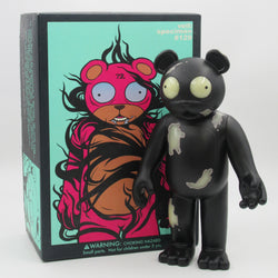 JERMAINE ROGERS Veil Specimen #129 Black GID Vinyl Bear - StrangeCo (2006) Designer Art Toy