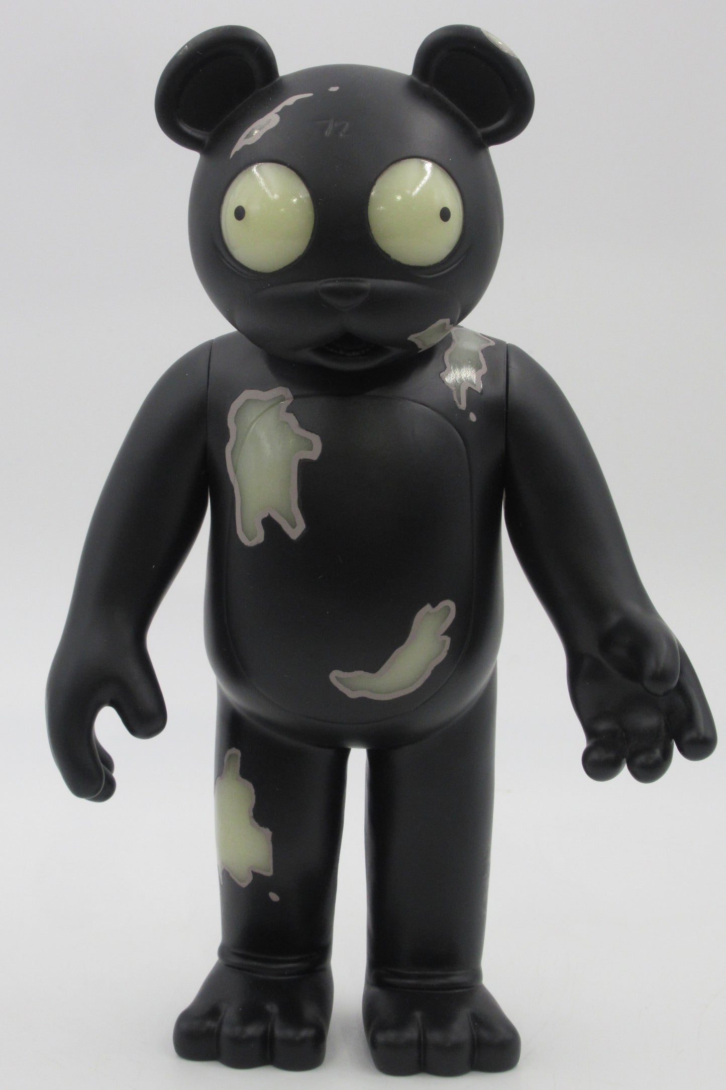 JERMAINE ROGERS Veil Specimen #129 Black GID Vinyl Bear - StrangeCo (2006) Designer Art Toy