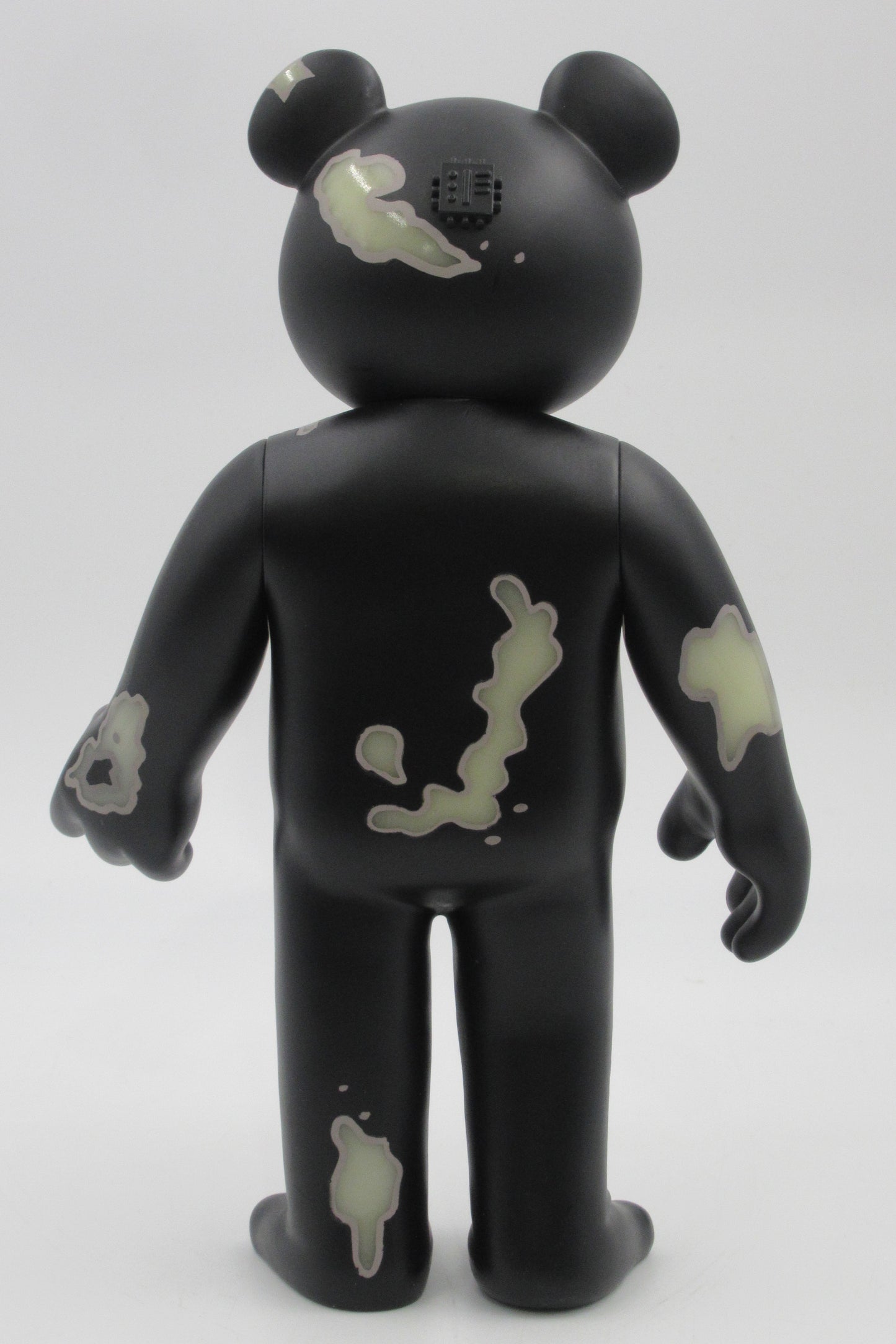 JERMAINE ROGERS Veil Specimen #129 Black GID Vinyl Bear - StrangeCo (2006) Designer Art Toy