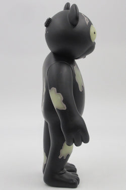 JERMAINE ROGERS Veil Specimen #129 Black GID Vinyl Bear - StrangeCo (2006) Designer Art Toy