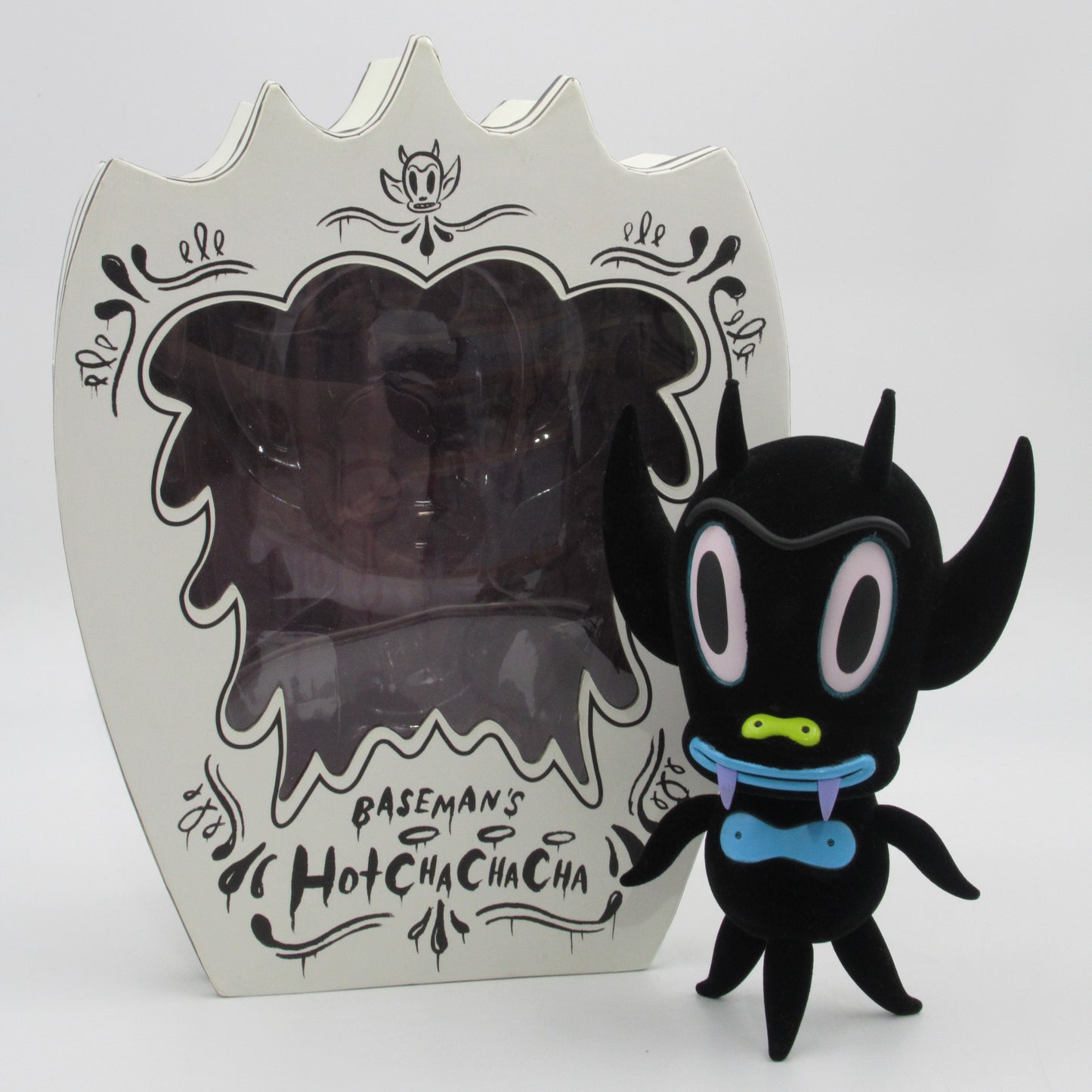 GARY BASEMAN'S Hot Cha Cha Cha Black Flocked Figure - Critterbox (2006) #383/500 Limited Edition Art Toy