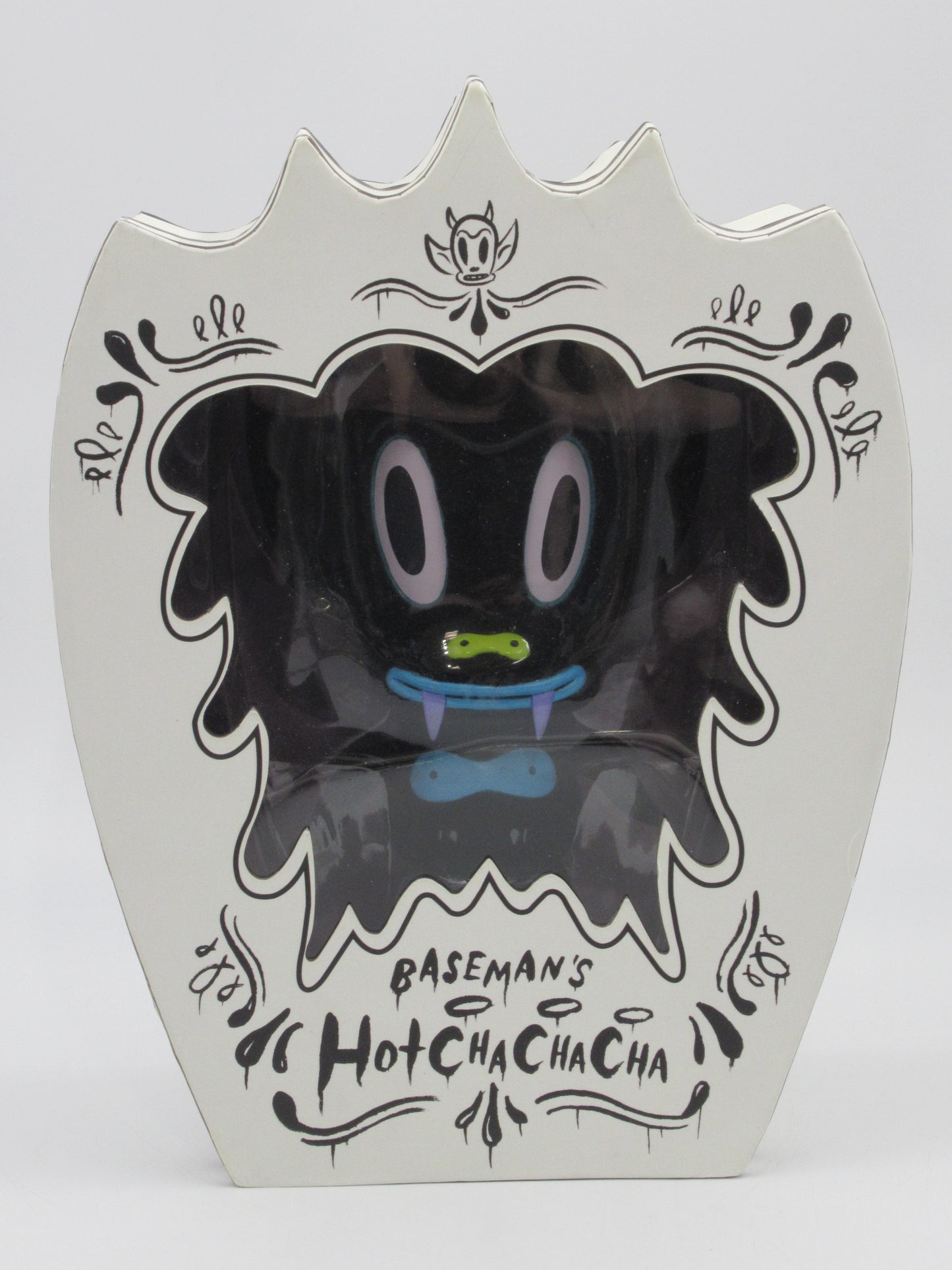 GARY BASEMAN'S Hot Cha Cha Cha Black Flocked Figure - Critterbox (2006) #383/500 Limited Edition Art Toy