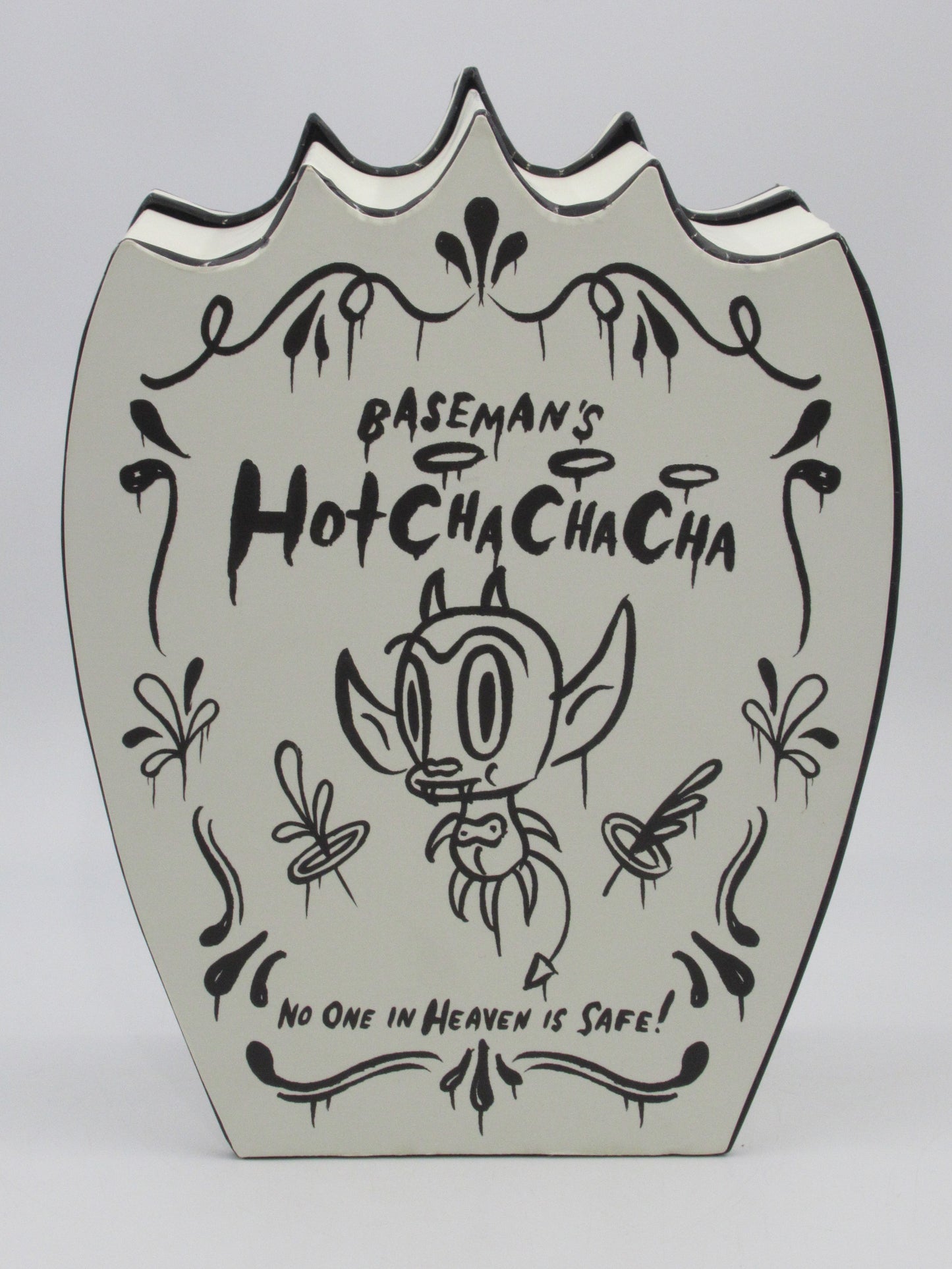 GARY BASEMAN'S Hot Cha Cha Cha Black Flocked Figure - Critterbox (2006) #383/500 Limited Edition Art Toy