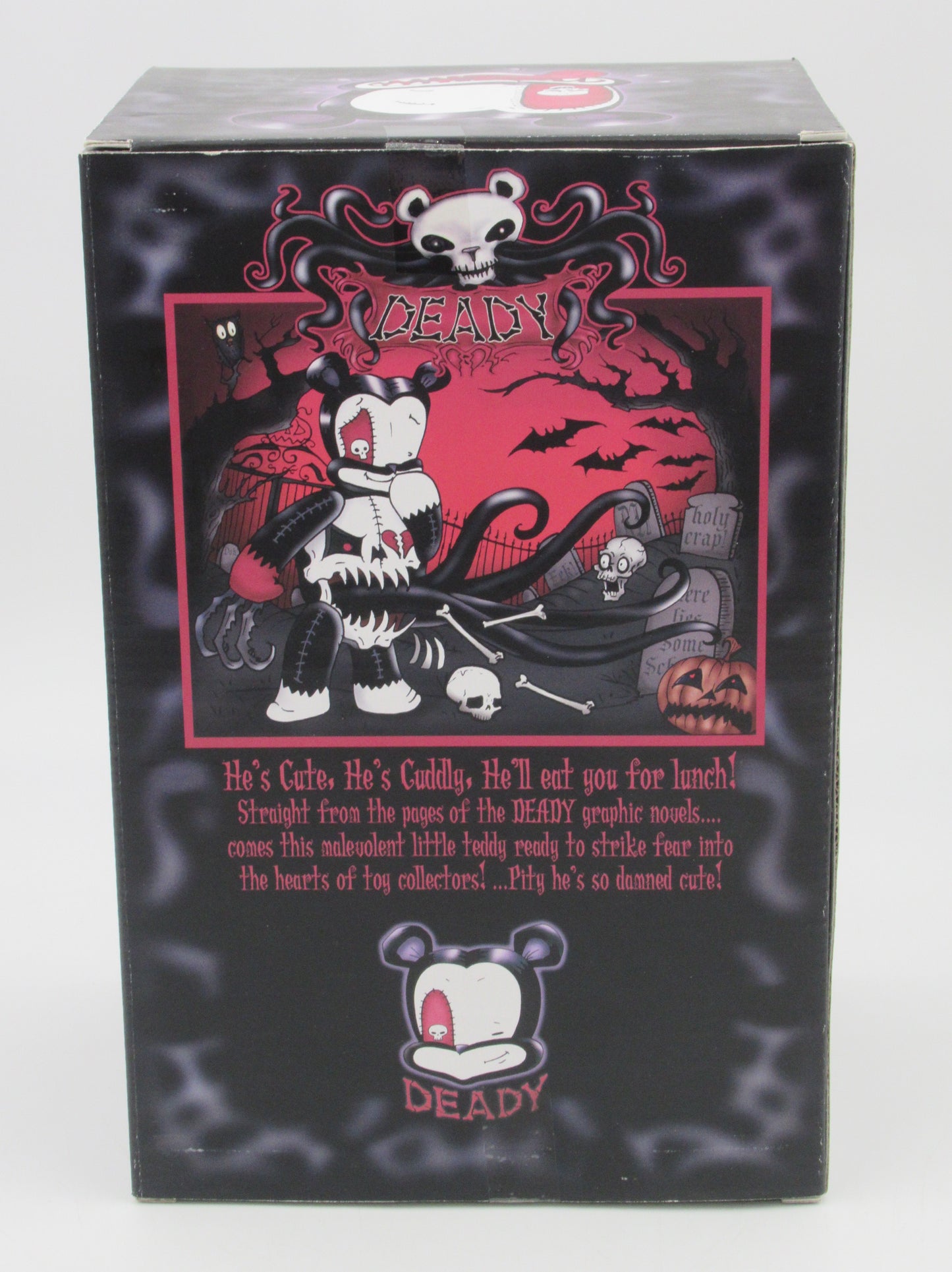 QEE COLLECTION Deady The Malevolent 8" Vinyl Bear - Toy2r (2007) Voltaire Designer Art Toy Figure & Original Box