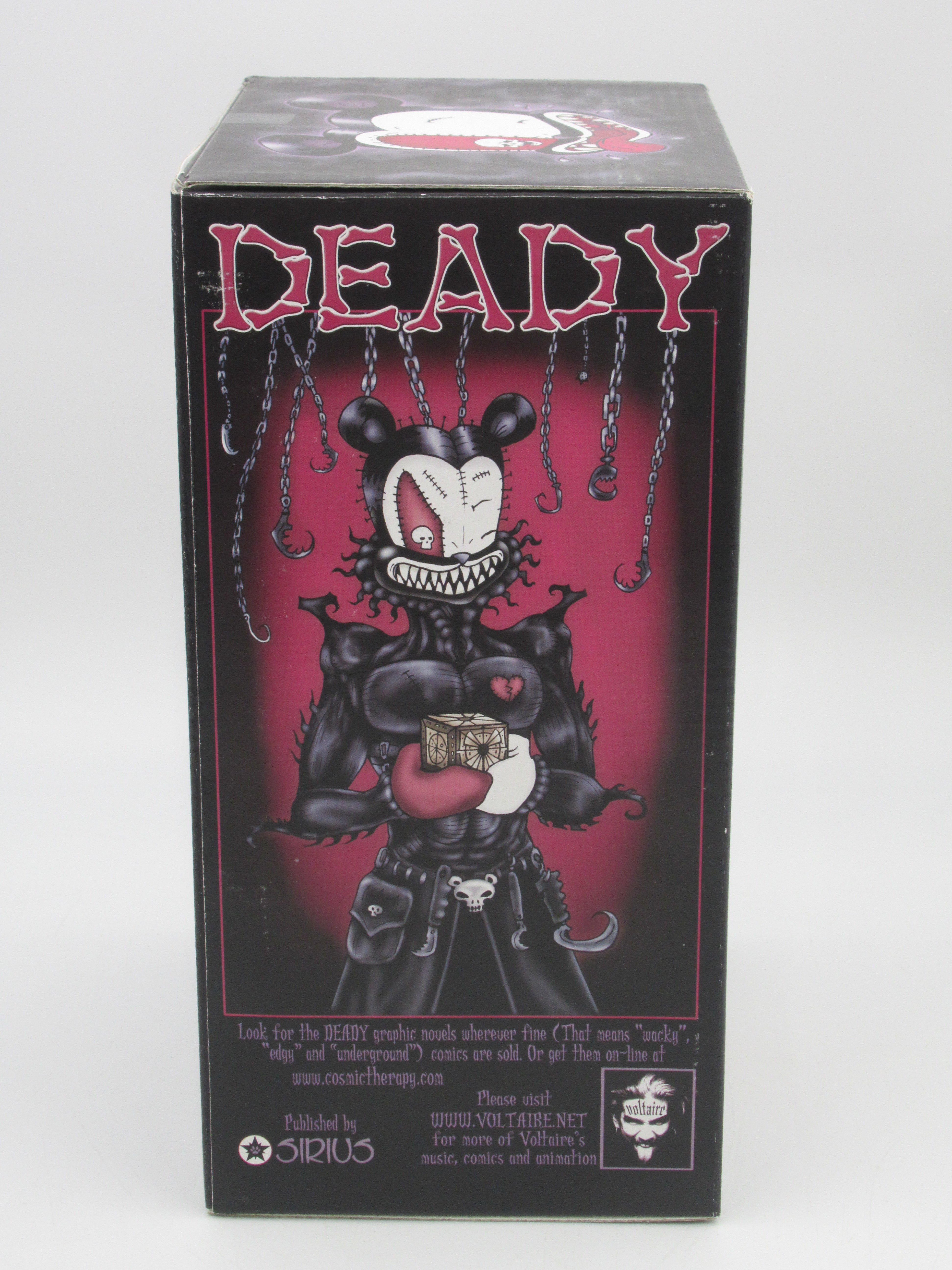 QEE COLLECTION Deady The Malevolent 8" Vinyl Bear - Toy2r (2004) Voltaire Designer Art Toy Figure & Original Box