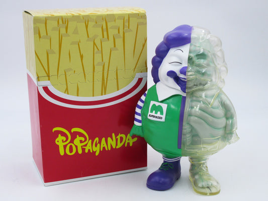 POPAGANDA MC Supersized X-Ray (Green/Purple) Vinyl FIgure - Ron English/Secret Base Japanese Designer Art Toy