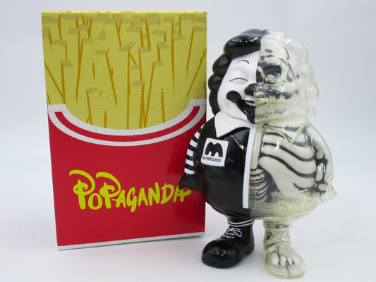 POPAGANDA MC Supersized X-Ray (Black/White) Vinyl Figure - Ron English/Secret Base Japanese Designer Art Toy