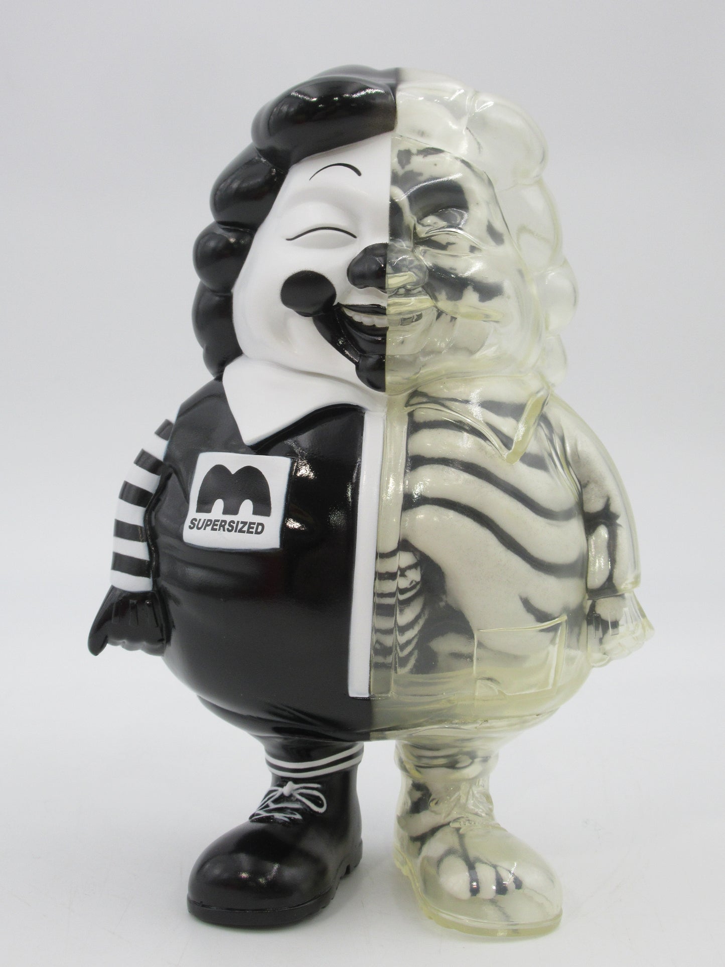 POPAGANDA MC Supersized X-Ray (Black/White) Vinyl Figure - Ron English/Secret Base Japanese Designer Art Toy