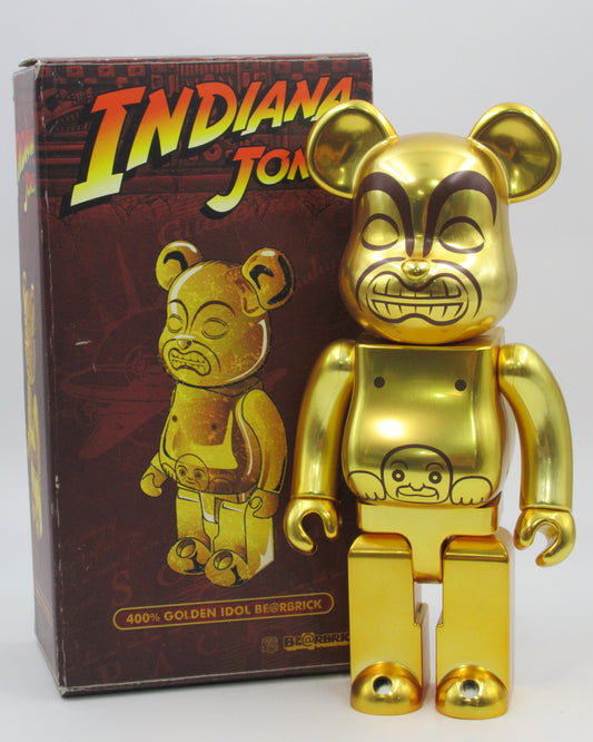 BEARBRICK Indiana Jones Golden Idol 400% - Medicom Toy (2008) Be@rbrick Art Toy