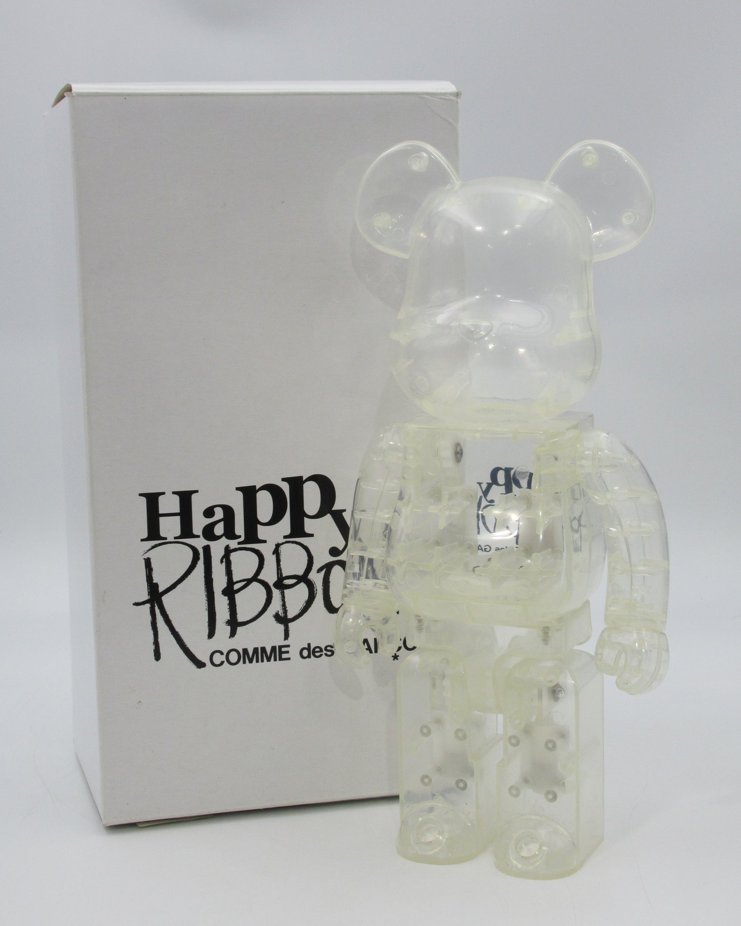 BEARBRICK "Happy Ribbon" Comme des Garcon 400% - Medicom Toy (2006) Be@rbrick Art Toy