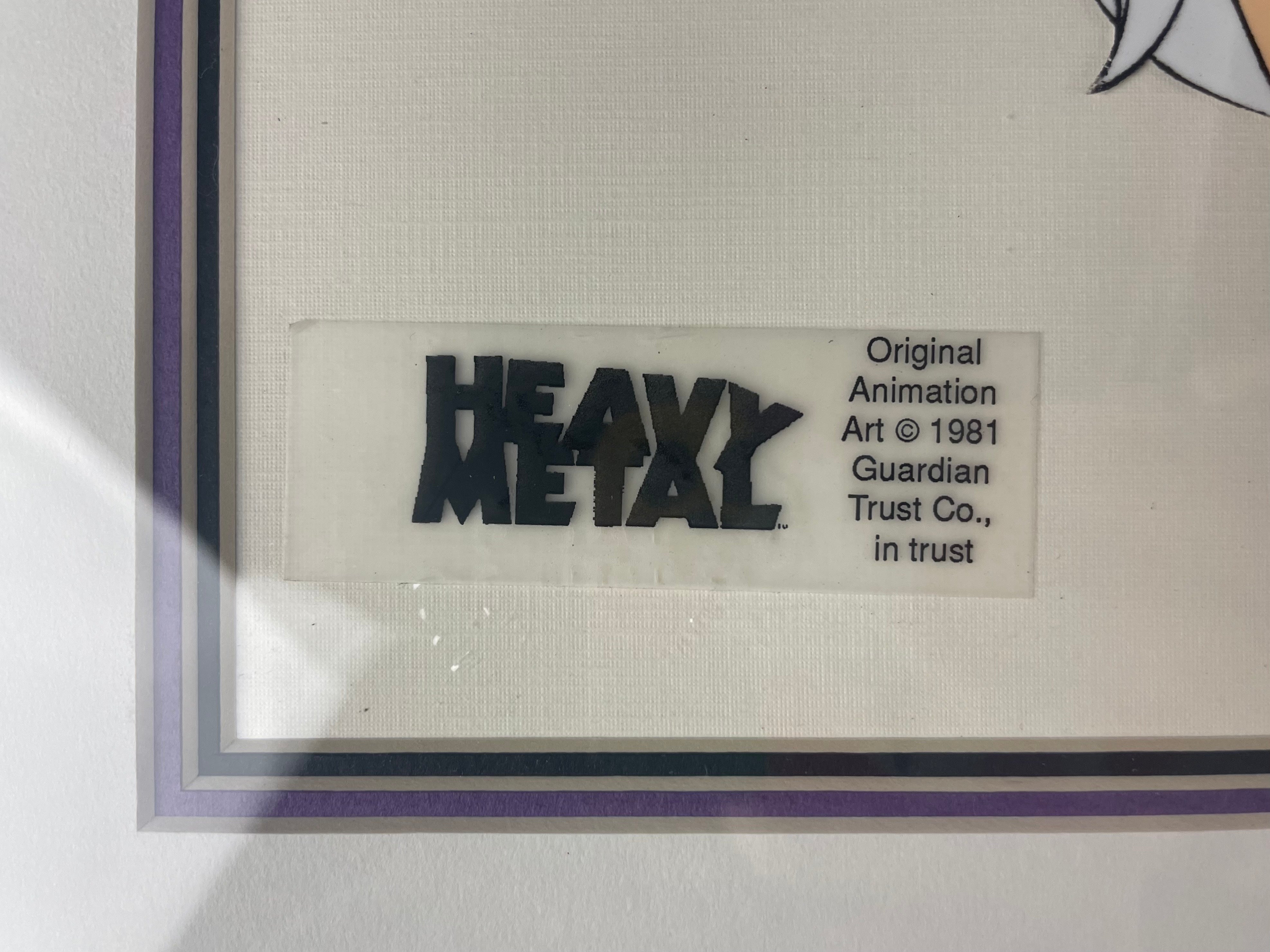 HEAVY METAL Taarna Wounded (1981) Framed Original Film Production Animation Cel