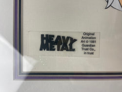 HEAVY METAL Taarna Wounded (1981) Framed Original Film Production Animation Cel