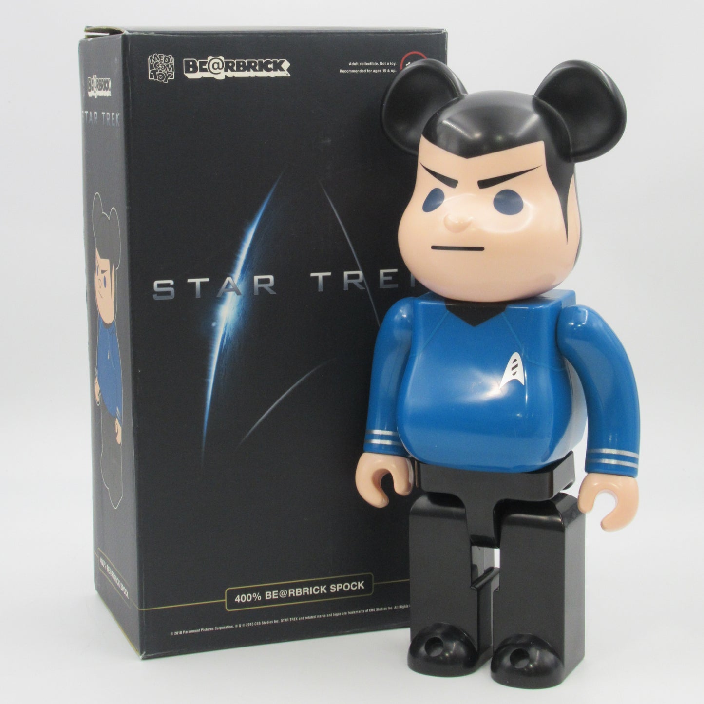 BEARBRICK Star Trek Spock 400% - Medicom Toy (2010) Be@rbrick Rare Limited Edition Art Toy